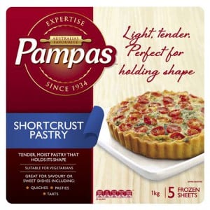 Pampas Short Crust Pastry Sheets 5 Sheets