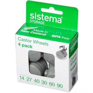 Sistema Storage Castor Wheels Grey