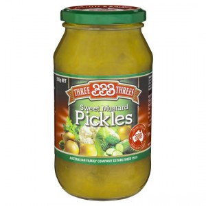 Three Threes Pickles Mustard