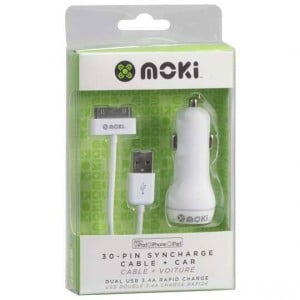 Moki Sync & Charge 30 Pin Cable Car Kit