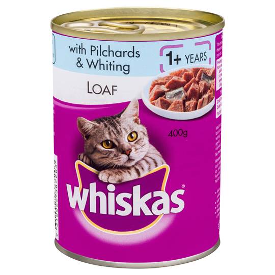 Whiskas Adult Cat Food Pilchards & Whiting Loaf
