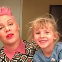Pink shares super cute Christmas photo