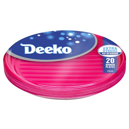 Deeko Dinner Plates Plastic