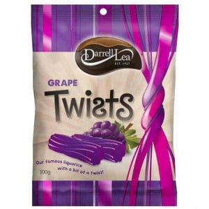 Darrell Lea Licorice Twists Grape