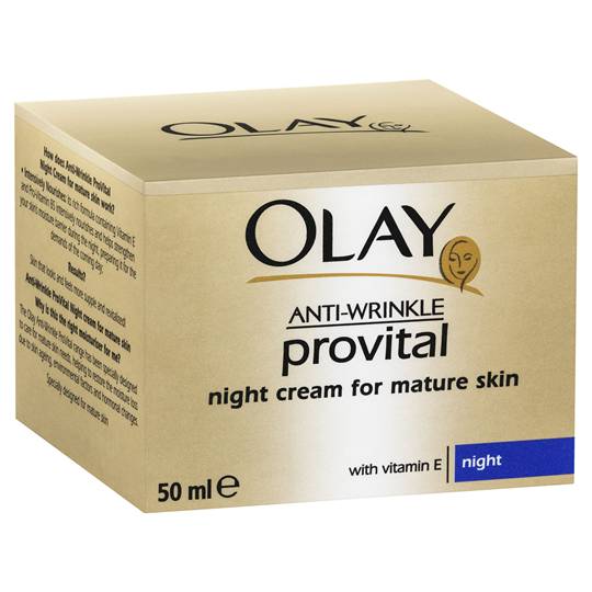 Olay Anti Wrinkle Provital Night Cream For Mature Skin