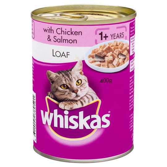 Whiskas Adult Cat Food Salmon & Chicken Loaf