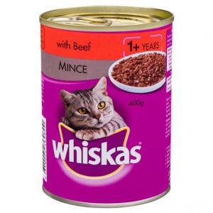 Whiskas Adult Cat Food Beef Mince