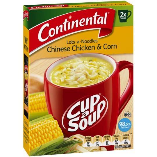 Continental Cup A Soup Lots-of-noodles Chinese Chicken & Corn