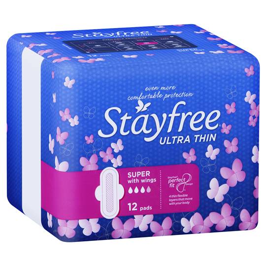 Stayfree Ultra Thins Pads Wings Super
