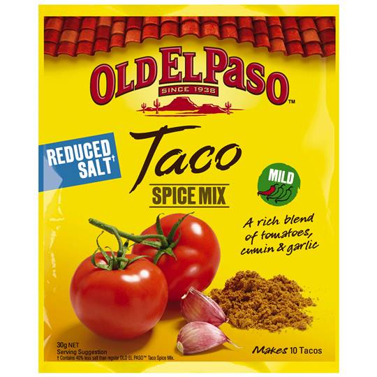 Old El Paso Taco Spice Mix Reduced Salt