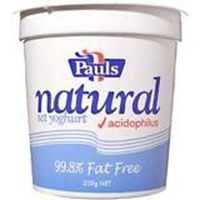 Pauls Low Fat 99.8% Fat Free Yoghurt
