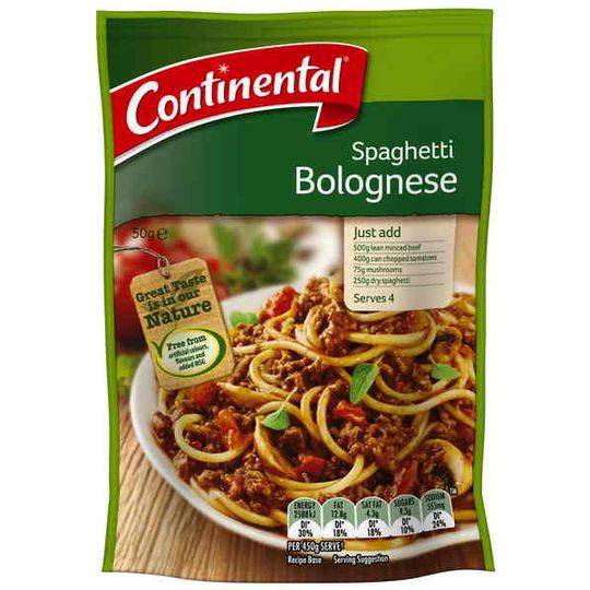 Continental Recipe Base Spaghetti Bolognese