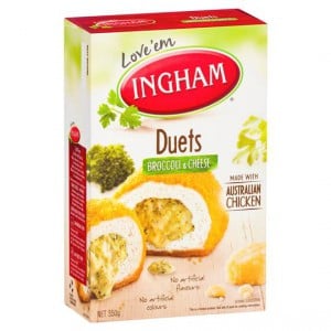 Ingham Crumbed Chicken Duet Broccoli & Cheese