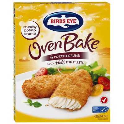 Birds Eye Oven Bake Potato Crumb Hoki Fish Fillets