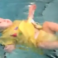 Mum defends controversial swimming video "To me, I'm protecting her"