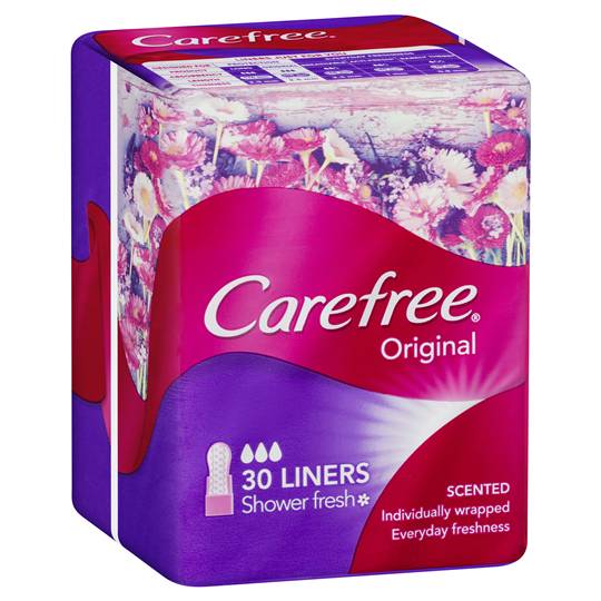 Carefree Panty Liners Shower Fresh Liners