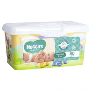 Huggies Thick & Soft Baby Wipes Tub Fragrance Free