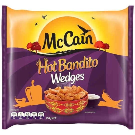 Mccain Potato Wedges Crunchy Hot Banditos