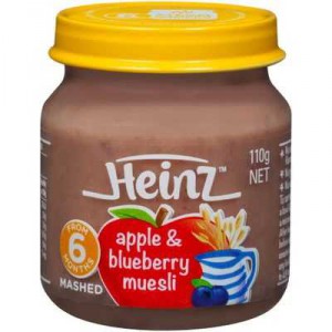 Heinz Mashed Food 6 Months Apple & Blueberry Muesli