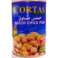 Cortas Canned Lebanese Boiled Chickpea