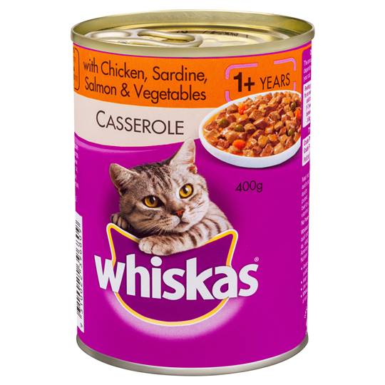 Whiskas Adult Cat Food Salmon Chicken & Vegetables