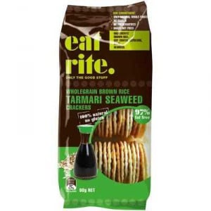 Eatrite Rice Crackers Tamari Seaweed