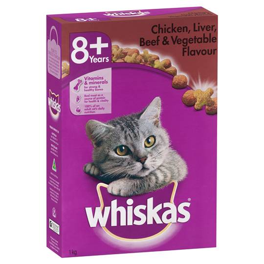 Whiskas Adult Cat Food Chicken Liver Beef & Vegetable