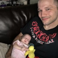 Professional Muay Thai fighter and 10 year cop defeated by fatherhood!