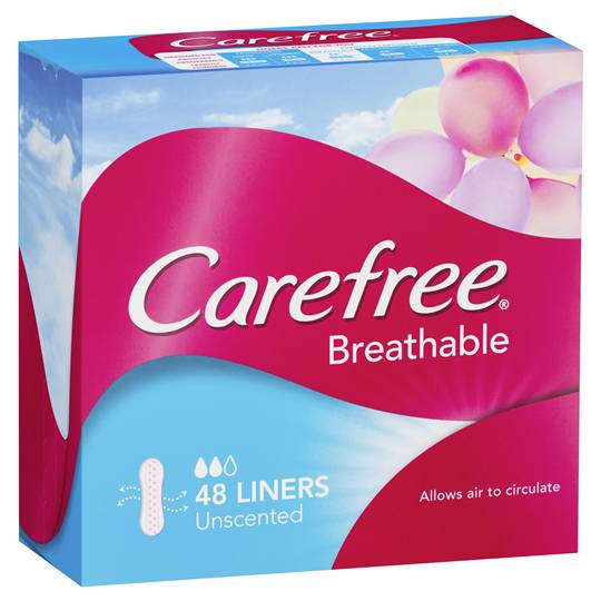 Carefree Panty Liners Breathable