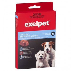 Exelpet Ezy-dose Treatment Allwormer Small Dogs & Puppies