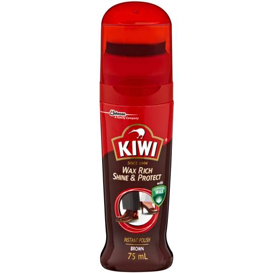 Kiwi Shoe Care Wax Instant Shine Dark Brown