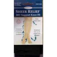 Razzamatazz Sheer Relief Socks Half Hi Support Navy Or Beige