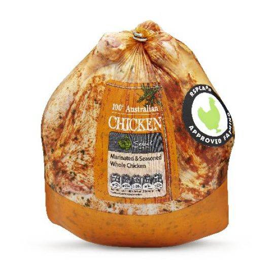 Australian Rspca Approved Fresh Whole Chicken Seasoned & Marinated
