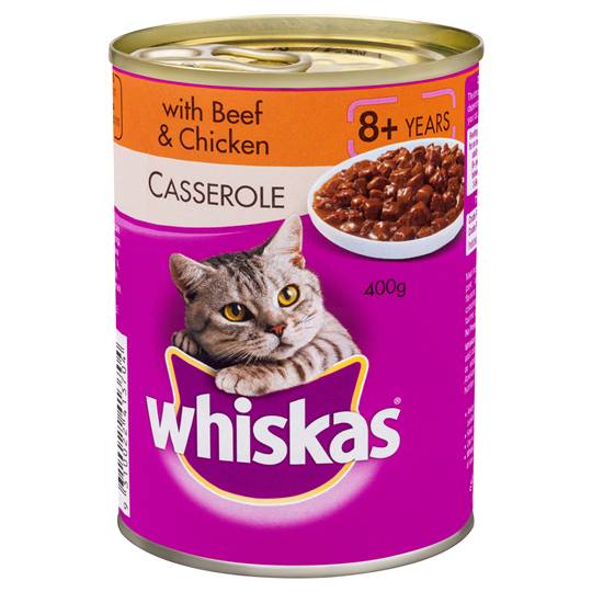 Whiskas Adult Cat Food Beef & Chicken Casserole