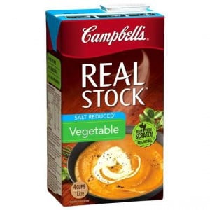 Campbells Real Vegetable Liquid Stock Salt Reduced