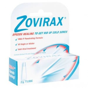 Zovirax Cold Sore Cream Tube