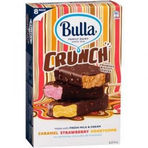 Bulla Crunch Ice Cream Caramel Strawberry Honey