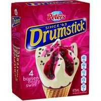 Peters Drumstick Ice Cream Boysenberry Swirl