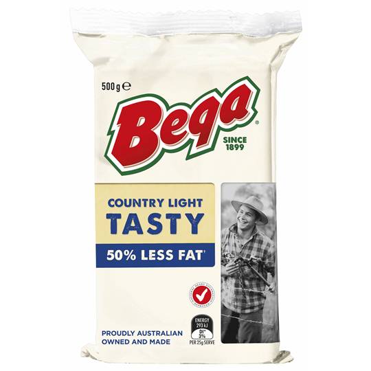 Bega Light Tasty 50% Less Fat Cheese