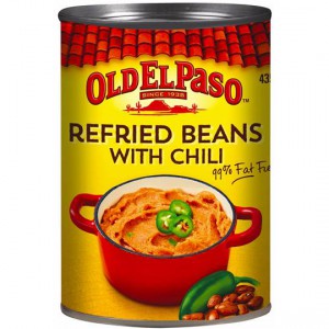 Old El Paso Refried Beans With Chilli