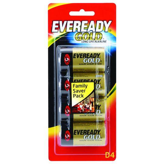 Eveready Gold Type D Batteries
