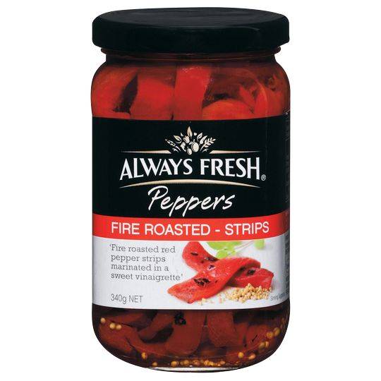 Always Fresh Capsicum Fire Roasted Pepper Strips