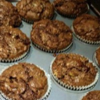 Nutella brownie muffin