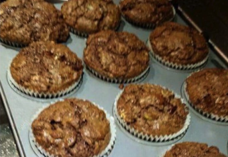 Nutella brownie muffin