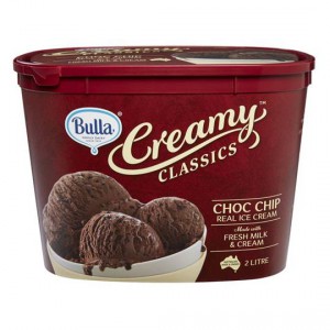 Bulla Creamy Classics Ice Cream Rich Choc Chip