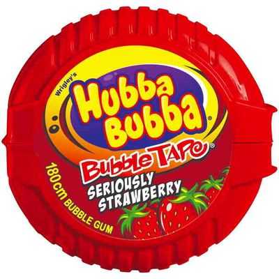 Wrigley's Hubba Bubba Gum Tape Strawberry