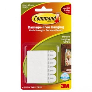 Command Picture Hanging Strips Small White