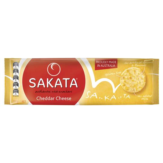 Sakata Rice Crackers Cheddar Cheese