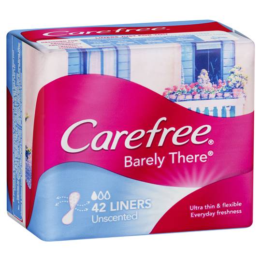 Carefree Barely There Panty Liners Ultra Thin Breathable