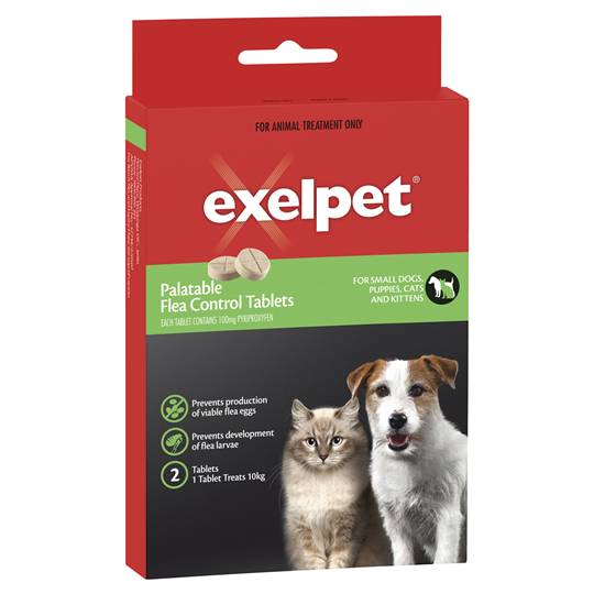Exelpet Flea Control Treatment Small Dogs Cats & Kittens
